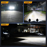 LED Work Light 4" 60W Triangle Shape Spot/Flood LED Work Lights (Pair)