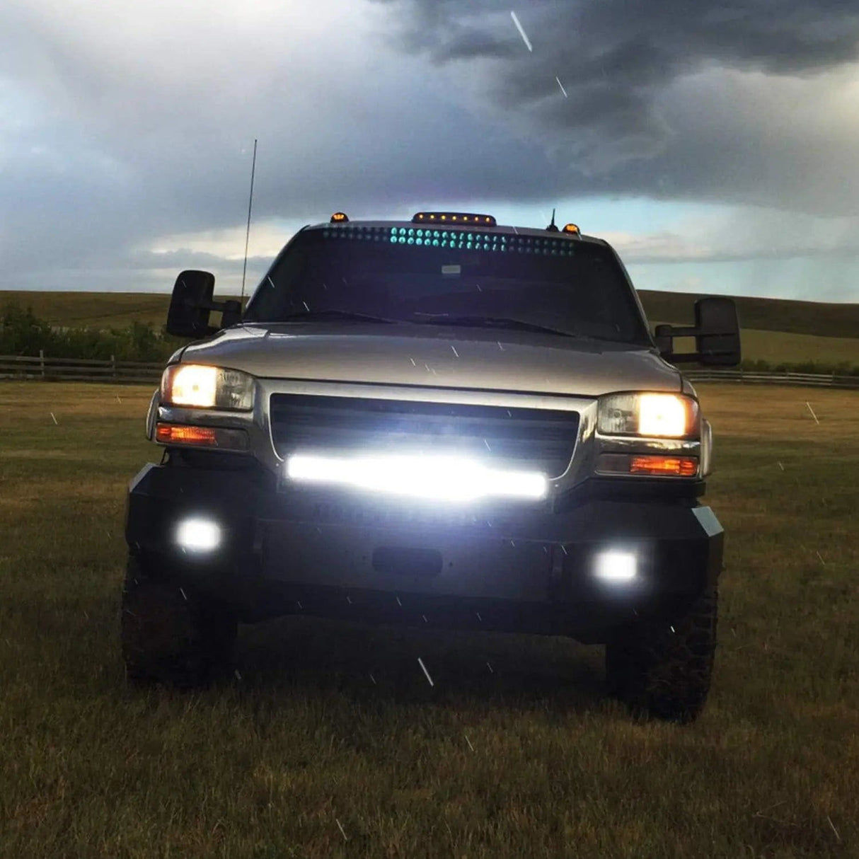 LED Light Bar 20" 420W Triple Row Spot/Flood Led Light Bar