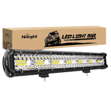 LED Light Bar 20" 420W Triple Row Spot/Flood Led Light Bar