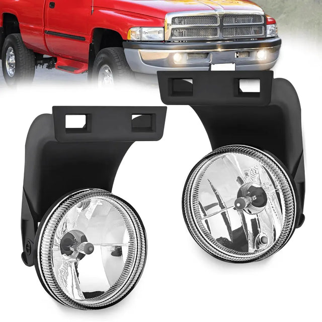 Fog Lights Assembly Compatible with 1994 1995 1996 1997 1998 1999 2000 2001 Dodge Ram 1500 1994-2002 Dodge Ram 2500 3500 Pick Up Truck