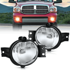 2002-2008 Dodge Ram 1500 2003-2010 Ram 2500 3500 2004 Durango 2nd Generation 2005 2006 Durango Fog Lights Assembly 9006 55W bulbs