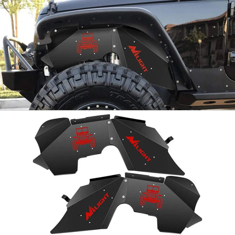 Mounting Accessories Front Inner Fender Liners For 07-18 Wrangler JK & JKU Unlimited