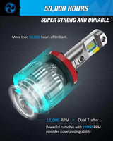 LED Headlight H11/H9/H8 LED Headlight Bulbs E30 Series 70W 14000LM 6500K IP67 | 2 BULBS