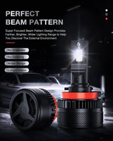 LED Headlight H11/H9/H8 LED Headlight Bulbs N40 Series 100W 20000LM 6000K IP67 | 2 BULBS