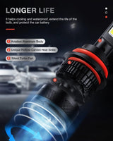 9007/HB5 LED Headlight Bulbs N40 Series 100W 20000LM 6000K IP67 | 2 BULBS Nilight