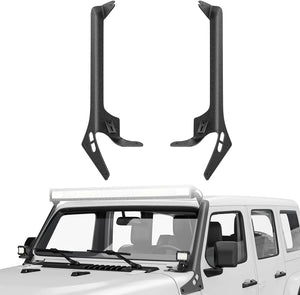 52 Inch LightBar and Light Pods Windshield Frame A-Pillar Mounts for 2018-2024 Jeep Wrangler JL/JLU Gladiator JT Nilight