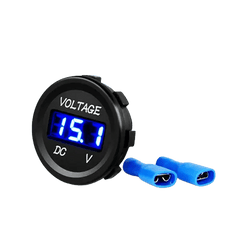 LED Digital Display Voltmeter Panel Blue