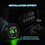 Accessories LED Digital Display Voltmeter Panel Green