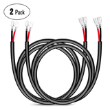 Wiring Harness Kit 2PCS 16AWG 3FT Wire Extension Kit For LED Light Bar/Led Pods/LED Work Light