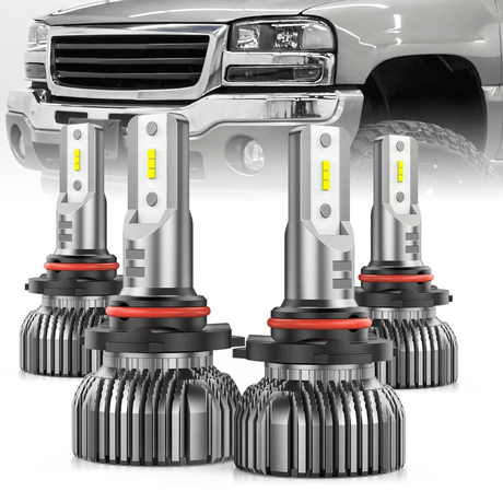 1999-2006 GMC Sierra 1500 2500 3500 9005 9006 LED Headlight Bulbs Nilight