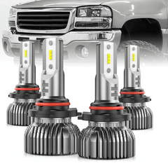 1999-2006 GMC Sierra 1500 2500 3500 9005 9006 LED Headlight Bulbs