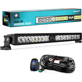 22 Inch 19LED Single Row Spot Screw-Less Night Vision LED Light Bar | 16AWG Wire 5Pin Switch Nilight