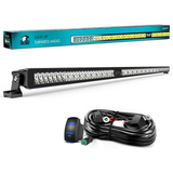 52 Inch 49LED Single Row Spot Screw-Less Night Vision LED Light Bar | 14AWG Wire 5Pin Switch Nilight