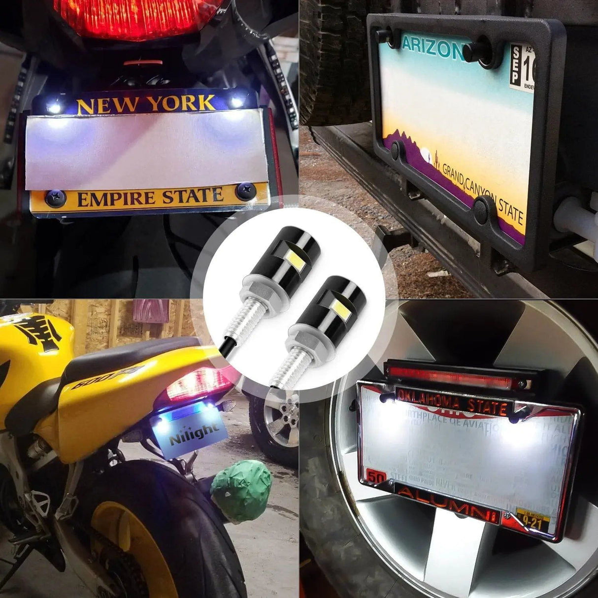 Trailer Light Led License Plate White Light (Pair)