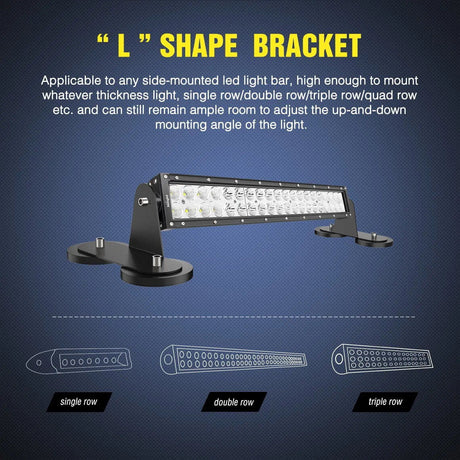 Mounting Accessory Magnetic Base Side-Mounted Sucker Holder Bracket (Pair)