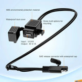 Motorcycle USB Charger SAE to USB Adapter Nilight