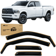 2009-2018 Dodge Ram 1500 Quad Cab Rain Guards Acrylic 4Pcs Nilight