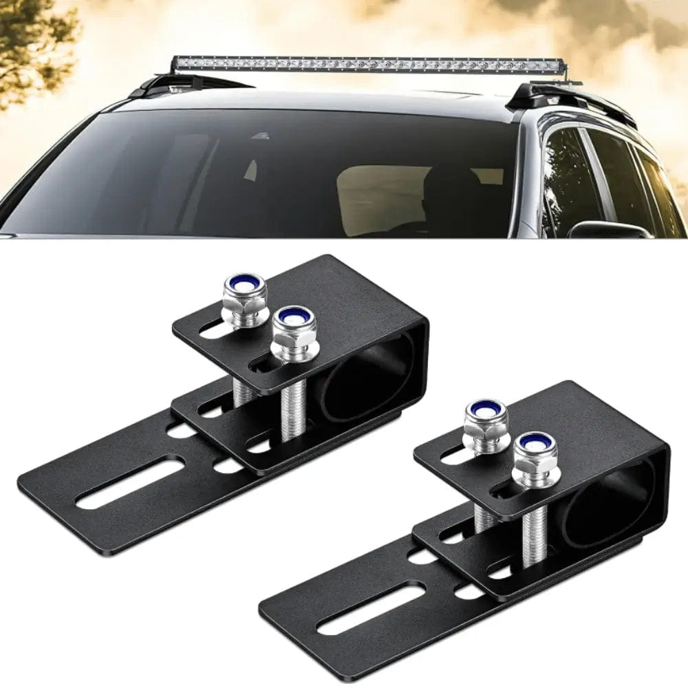 Non-Slip Clip Vehicle Roof Luggage Rack Lightbar Mounts Nilight