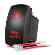 Vehicle Parts & Accessories 5Pin Laser On/Off Rock Lights Rocker Switch Red