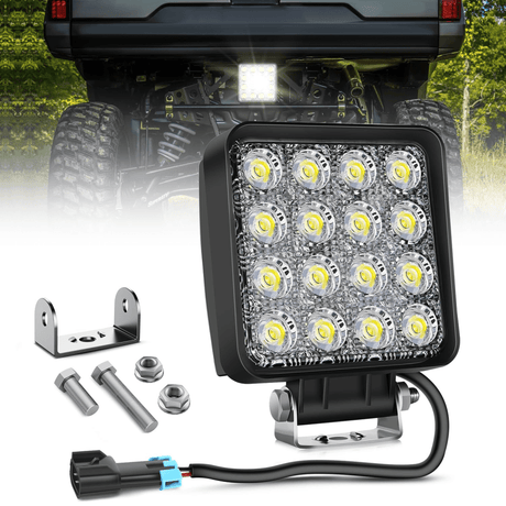 2018-2024 Polaris Ranger 1000 XP/Ranger 1000 XP Crew 4 Inch 48W Flood Square Led Work Lights Nilight