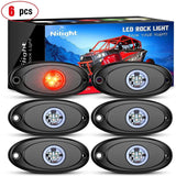 RGB Rock Lights Red LED Rock Lights (6 Pcs)