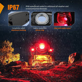 RGB Rock Lights Red LED Rock Lights (6 Pcs)