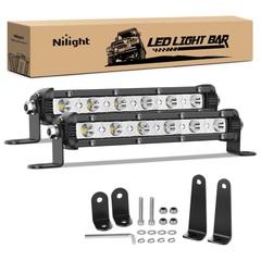 7 Inch 18W 6LED Single Row Ultra-Slim Spot LED Light Bars