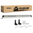 20 Inch 156W 52LED Single Row Ultra-Slim Spot Flood LED Light Bars Nilight