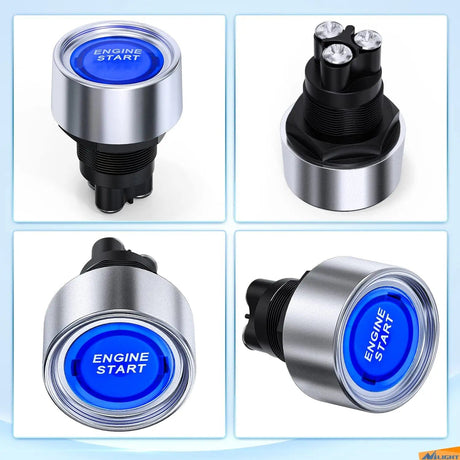 Start Engine Button Switch Blue Nilight