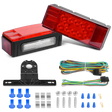 Trailer Light Submersible Low Profile Rectangular LED Trailer Light Kit (Pair)