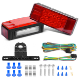 Trailer Light Submersible Low Profile Rectangular LED Trailer Light Kit (Pair)