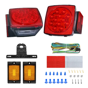 Trailer Light Submersible Square LED Trailer Light Kit (Pair)