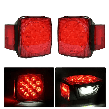 Trailer Light Submersible Square LED Trailer Light (Pair)