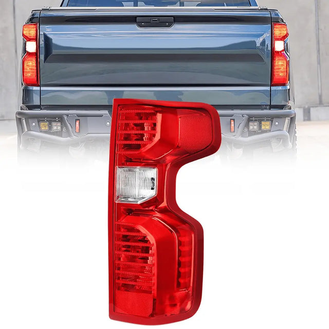 Taillight Assembly Taillight Assembly Compatible with 2019 2020 2021 2022 2023 Chevy Silverado 1500 2020-2023 Chevy Silverado 2500HD 3500HD Rear Lamp Replacement OE Style Passenger Side