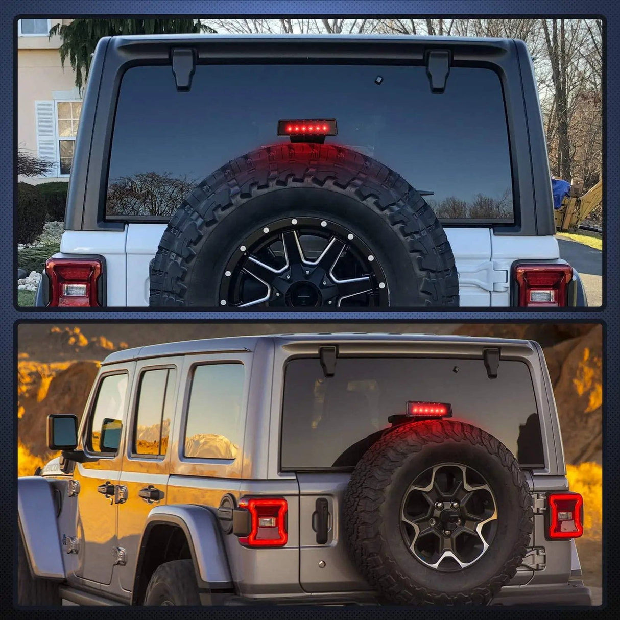 Trailer Light Third Brake Led Lights For 2007-2018 Jeep Wrangler JK