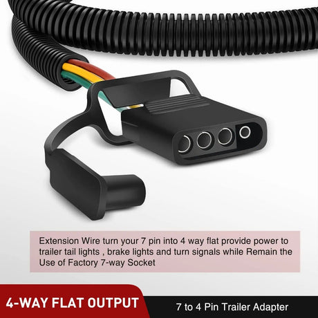 USCAR 7 Pin to 4 Pin Trailer Harness Nilight