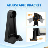 Universal Side-Mounted Adjustable Brackets Kits With Rubber Pads Nilight