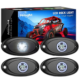 RGB Rock Lights White LED Rock Lights (4 Pcs)