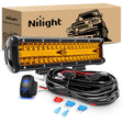 12 Inch Amber 300W with Wiring Harness Kit-1 Leads Nilight