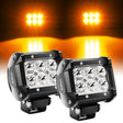 4 Inch ‎Amber Beam LED Light Pods (Pair) Nillight