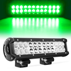 72W 12Inch Spot Flood Combo Led Light Bar Green