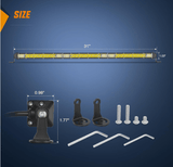 30 inch 234W 78LED Single Row Ultra-Slim Spot Flood LED Light Bars