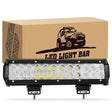 Nilight Led Light Bar 72W 12Inch LED Light Bar Spot Flood Combo 5040lm LED Fog Lights Pods Off Road Light Driving Working Light for Truck Golf Cart SUV ATV UTV Boat, 2 Years Warranty