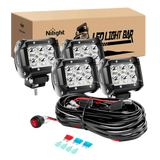  Nilight 18W Spot LED Light Bar & 10 FT Wiring Harness Kit