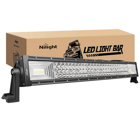 Nilight 32-Inch 378W Triple Row LED Light Bar 