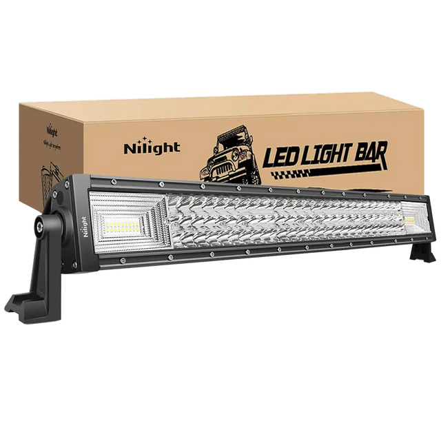 Nilight 32-Inch 378W Triple Row LED Light Bar 