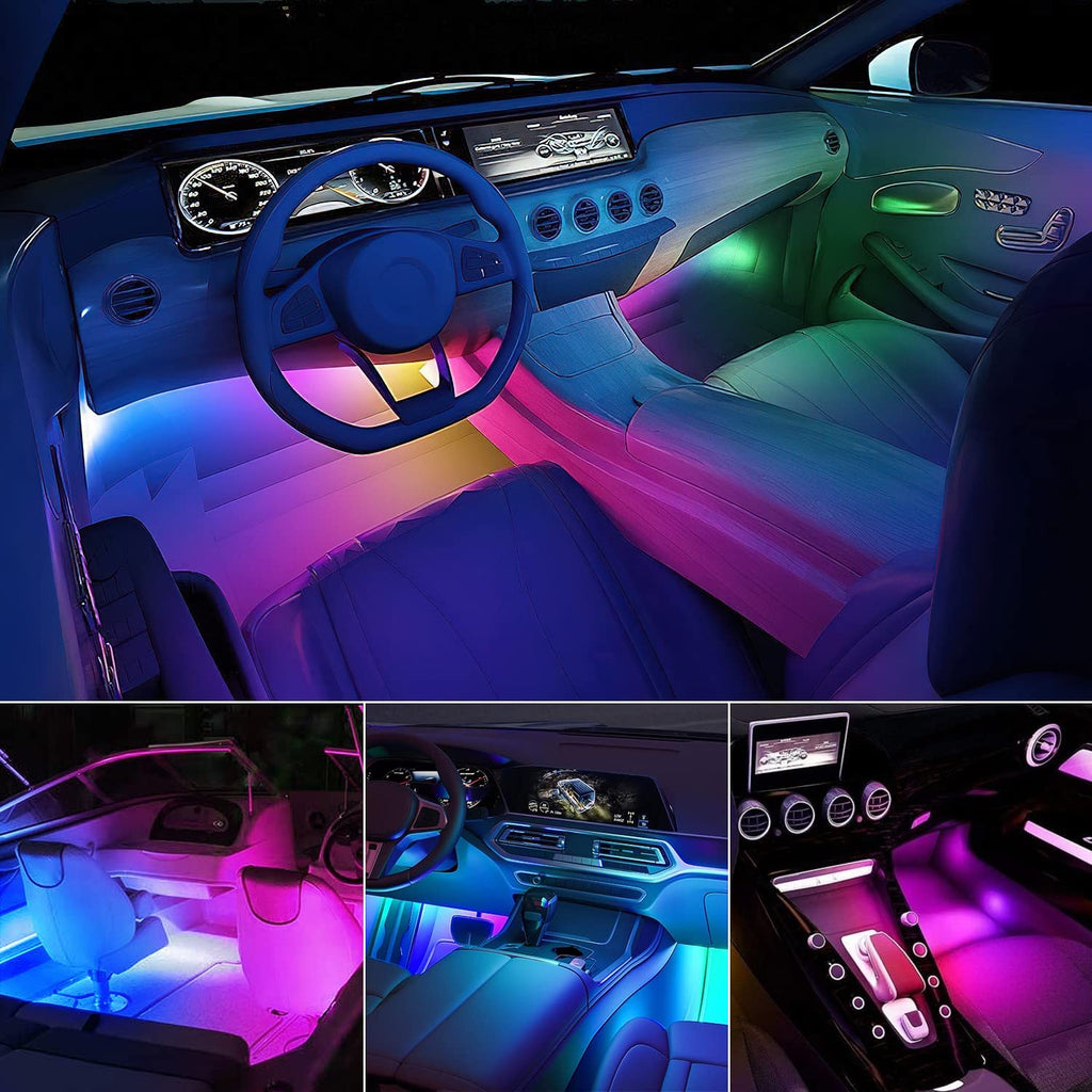 4pcs Usb Led Car Interior Atmosphere Lamp, Mini Usb Car Light, Plug-in Usb  Interface Trunk Ambient Lighting Portable Night Light