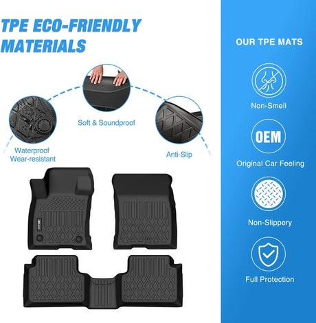 2021-2024 Ford Bronco Sport 4-Door TPE Floor Mats Nilight