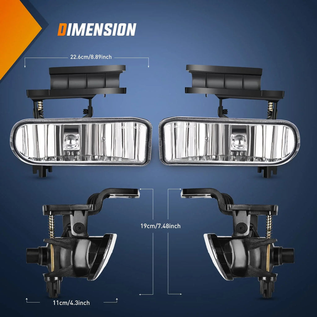 Fog Light Assembly For 1999-2002 Chevy Silverado 1500 2500, 2001