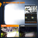 LED Light Bar Nilight 40007C-A 51Inch 250W Super Slim Spot Flood Combo LED light Bar Driving Fog Single Row Off Road LED Lights-2 Style Mounting Brackets